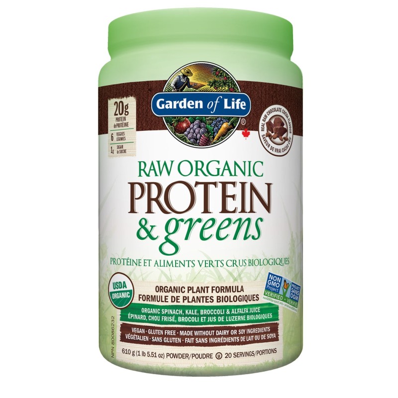 Raw Organic Protein & Greens - Chocolate 610g