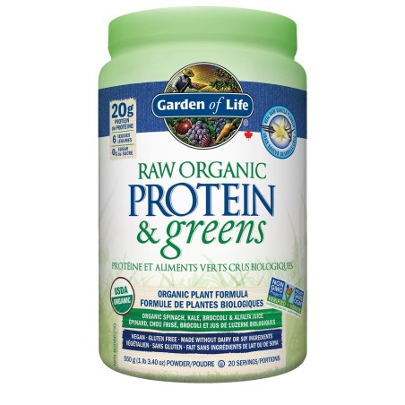 Raw Organic Protein & Greens - Vanilla 550g