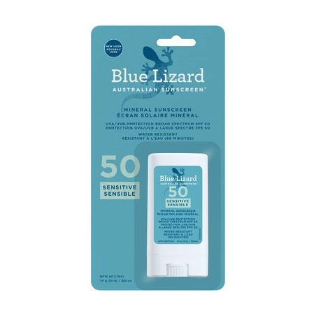 Blue Lizard Sensitive Mineral SPF 50 Sunscreen Stick 14g