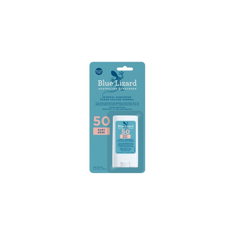 Blue Lizard Baby Mineral SPF 50 Sunscreen Stick 14g