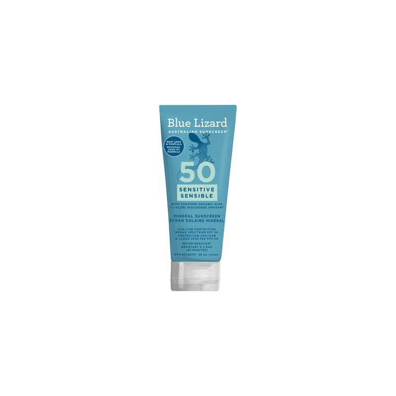 Blue Lizard Sensitive Mineral SPF 50 Sunscreen Lotion 89ml