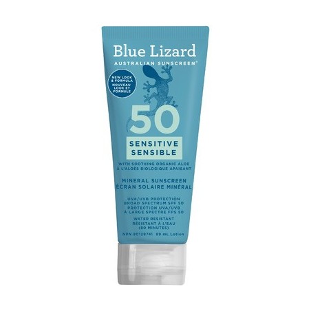 Blue Lizard Sensitive Mineral SPF 50 Sunscreen Lotion 89ml