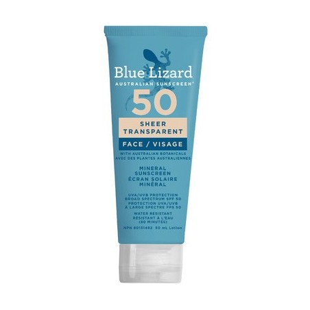 Blue Lizard Sheer Face Mineral SPF 50 Sunscreen Lotion 50ml