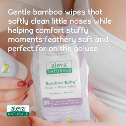 Bamboo Baby Nose 'n' Blows Wipes 30pk