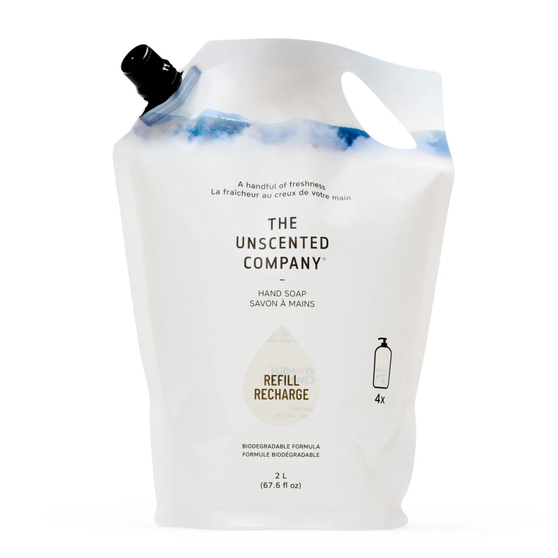 Unscented Hand Soap - 2L Refill Pouch