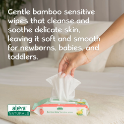 Bamboo Sensitive Wipes 72pk