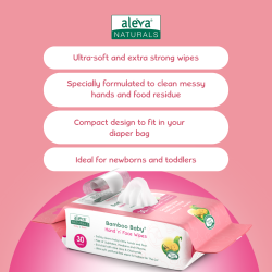 Bamboo Baby Hand 'n' Face Wipes