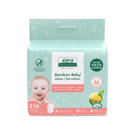Bamboo Baby Sensitive Wipes 72ct *3pk