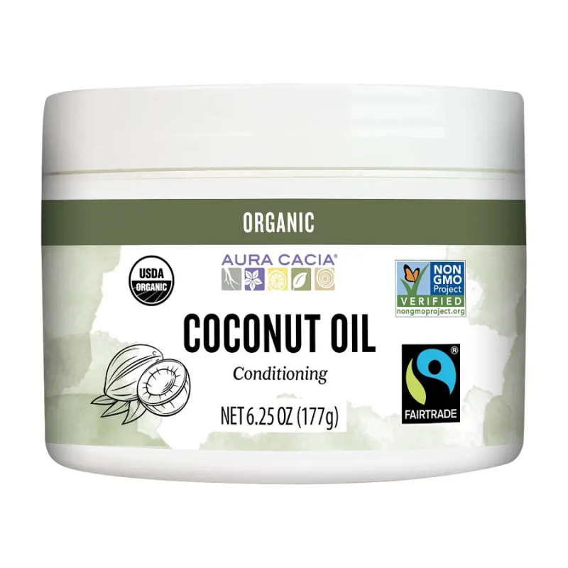 Fair Trade Certified Organic Unrefined Coconut Oil 177g