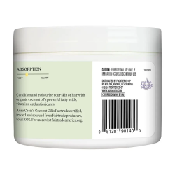 Fair Trade Certified Organic Unrefined Coconut Oil 177g