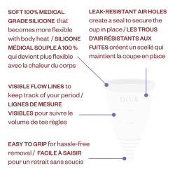 DivaCup Menstrual Cup Model 1 - 1ea