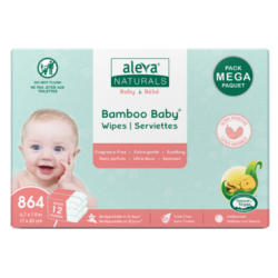 Bamboo Baby Sensitive Wipes 72ct * 12pk