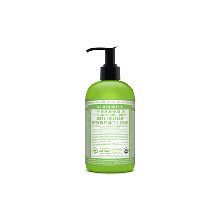 Lemongrass Lime Organic Sugar Soap 355ml