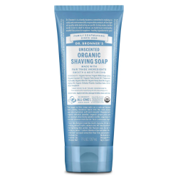 Unscented Organic Shaving Soap 207ml