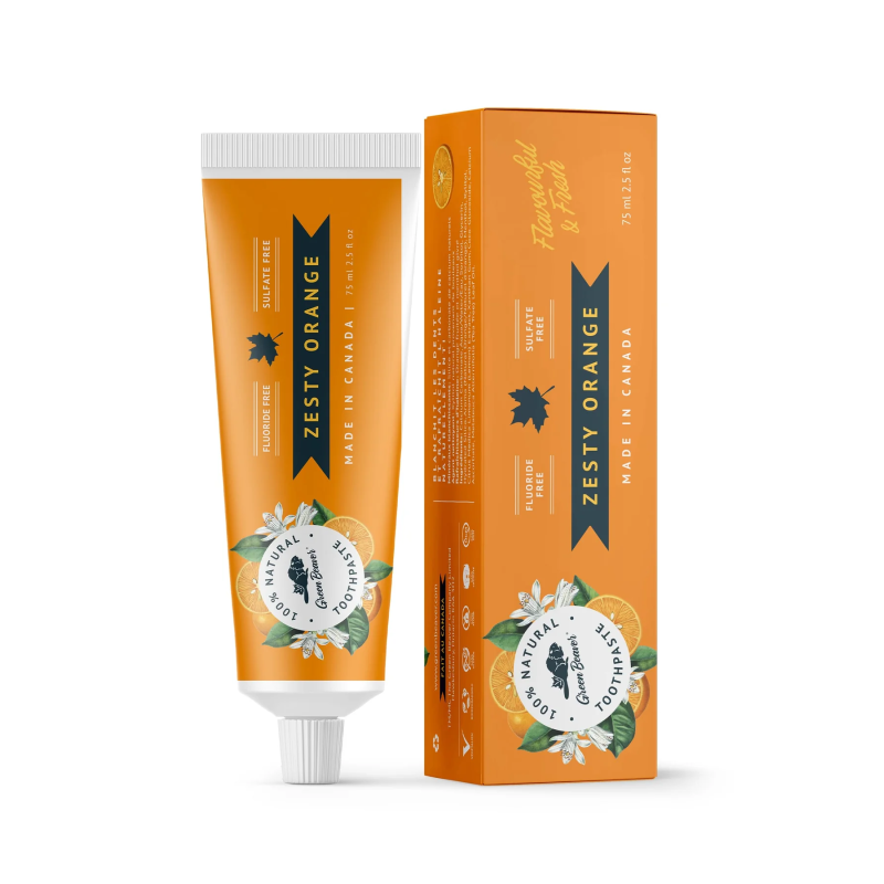 Fluoride Free Toothpaste - Zesty Orange 75ml