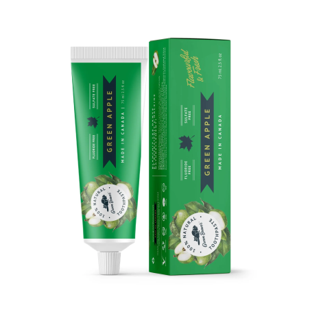 Fluoride Free Toothpaste - Green Apple 75ml