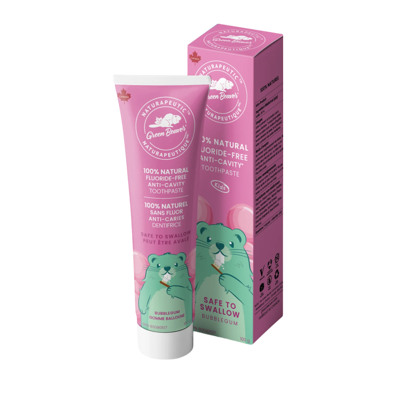 Anti-Cavity Fluoride-Free Kids Toothpaste - Bubble Gum 100g