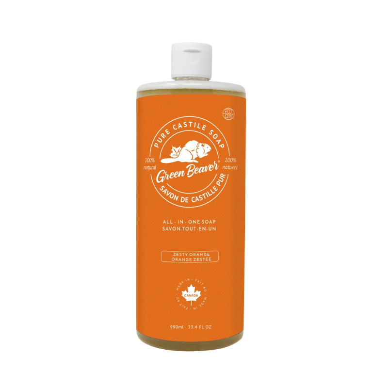 All-in-One Pure Castile Soap - Zesty Orange 990ml