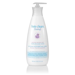 Live Clean Baby Soothing Oatmeal Relief Tearless Baby Wash 750ml
