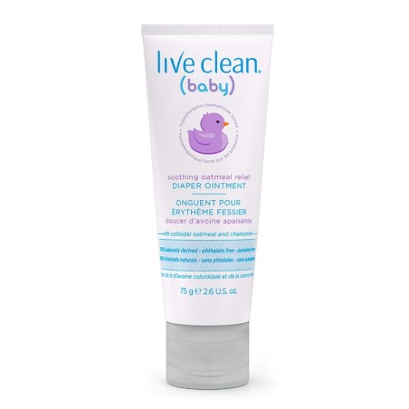 Live Clean Baby Soothing Oatmeal Relief Diaper Ointment 75g
