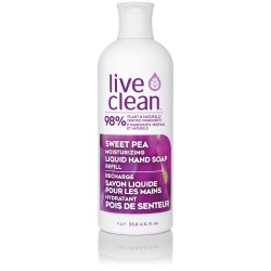 Live Clean Sweet Pea Moisturizing Liquid Hand Soap Refill 1L