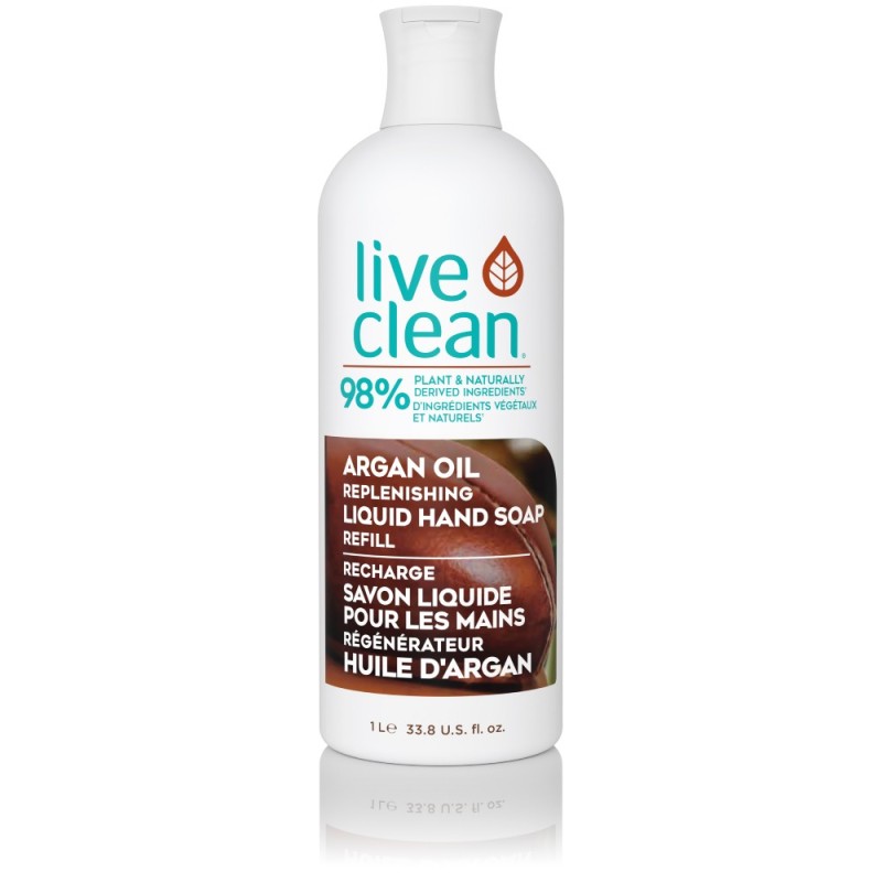 Live Clean Argan Oil Replenishing Liquid Hand Soap Refill 1L