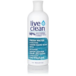 Live Clean Fresh Water Hydrating Liquid Hand Soap Refill 1L
