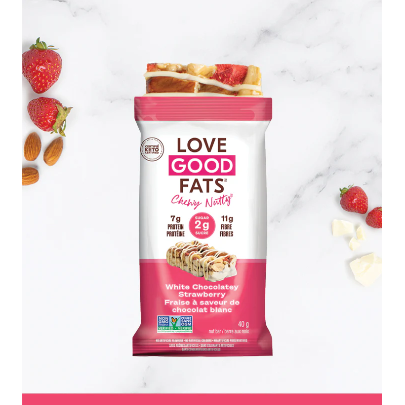 White Chocolate Strawberry 40g x 12 bars