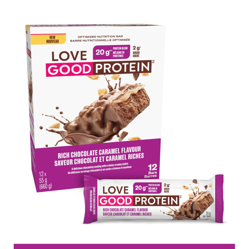 Chocolate Caramel Protein Bar 55g x 12 bars