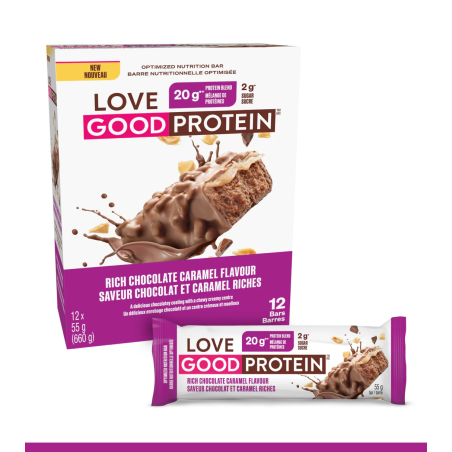 Chocolate Caramel Protein Bar 55g x 12 bars