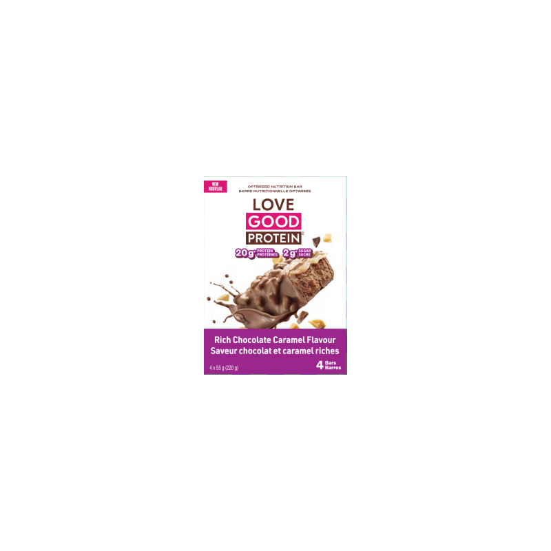 Chocolate Caramel Protein Bar 55g x 4 bars