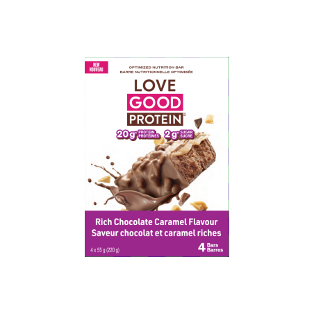 Chocolate Caramel Protein Bar 55g x 4 bars