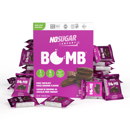 No Sugar Keto Bomb Dark Chocolate Fudge Brownie 17g x 30 (Case)