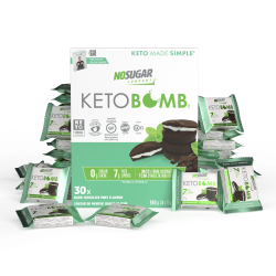 No Sugar Keto Bomb Dark Chocolate Mint 17g x 30 (Case)