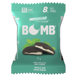 No Sugar Keto Bomb Dark Chocolate Mint 17g x 10