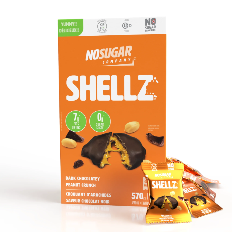 No Sugar Keto Shellz Chocolatey Peanut Crunch 19g x 30 (Case)