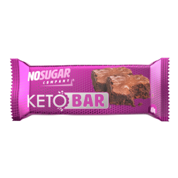 No Sugar Keto Bar Chocolate Fudge Brownie 40g x 12 bars (Case)
