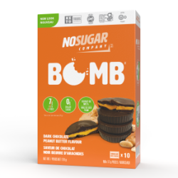 No Sugar Keto Bomb Dark Chocolate Peanut Butter 10pk
