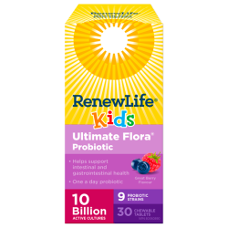 Ultimate Flora Kids Probiotic, 10 Billion Active Cultures 30tabs