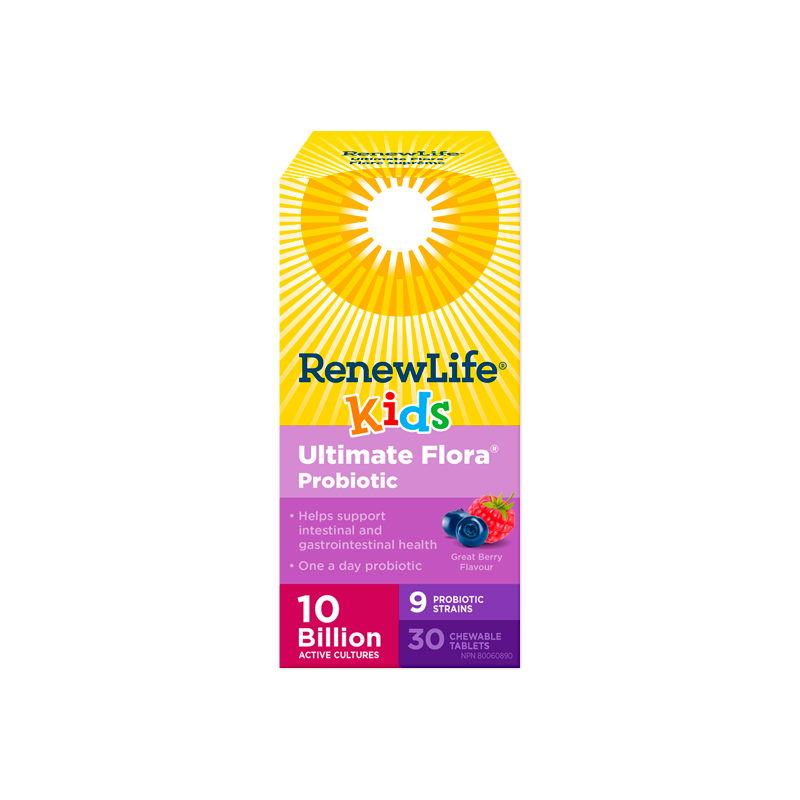 Ultimate Flora Kids Probiotic, 10 Billion Active Cultures 30tabs