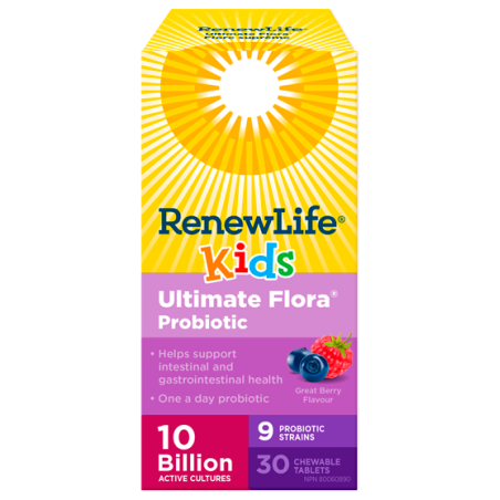 Ultimate Flora Kids Probiotic, 10 Billion Active Cultures 30tabs