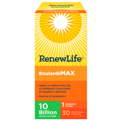 BoulardiiMAX, Antibiotic-Associated diarrhea, Travel Support Probiotic, 10 Billion Active Cultures 30vcap
