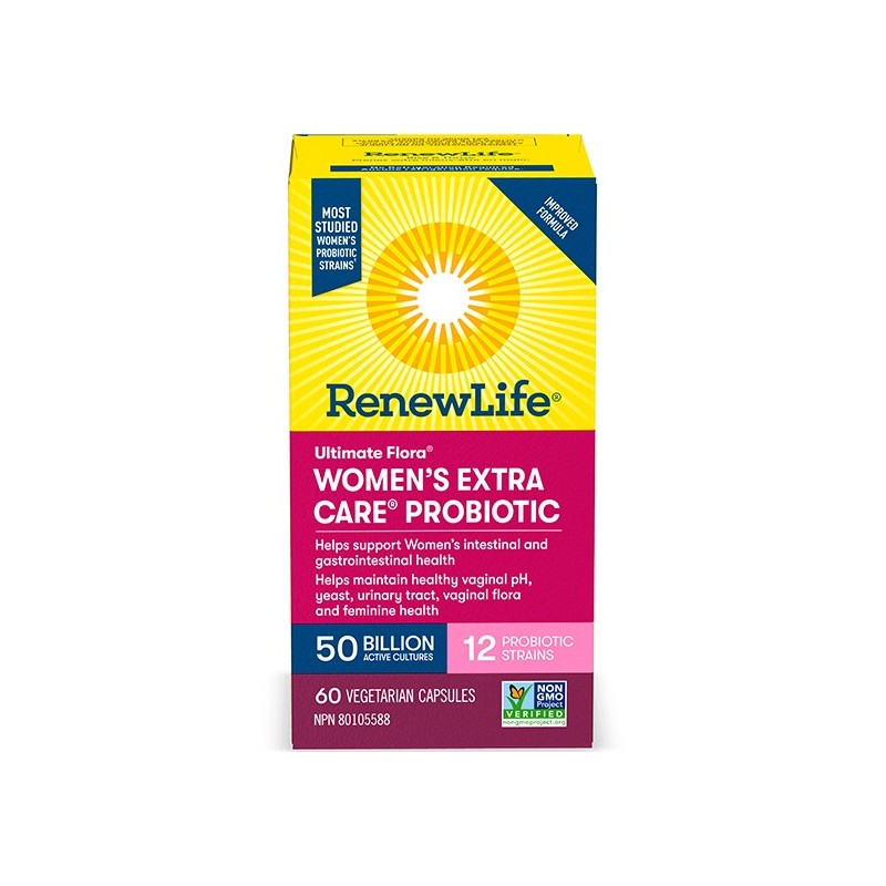 Ultimate Flora Women’s Extra Care Probiotic, 50 Billion Active Cultures 60vcap