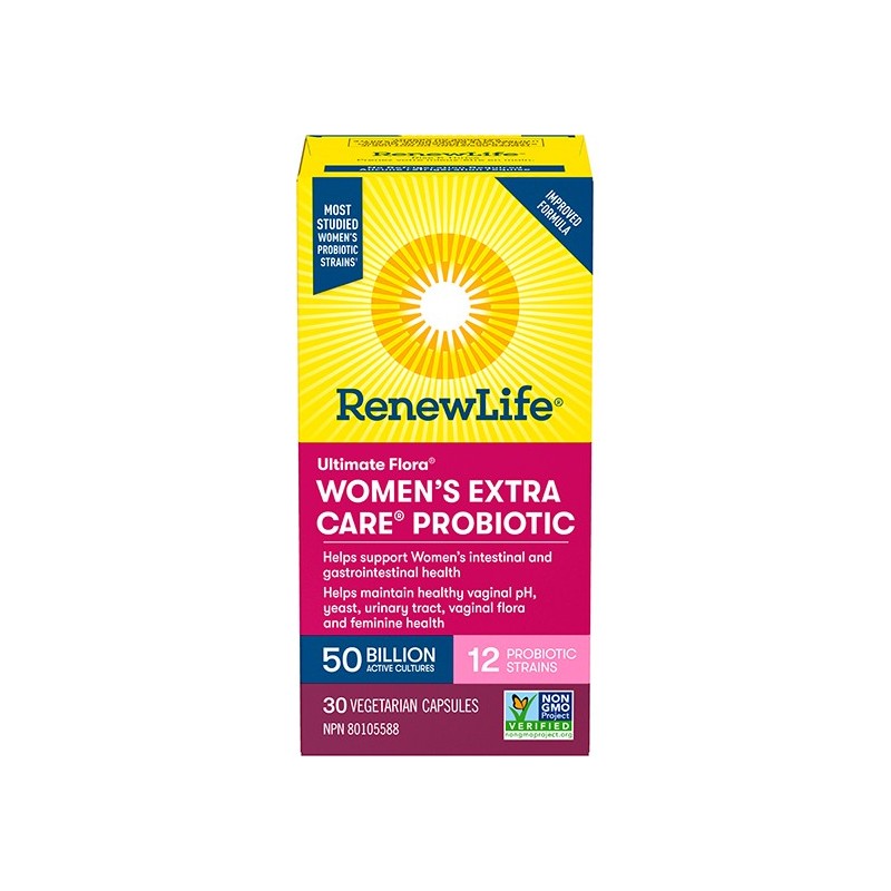 Ultimate Flora Women’s Extra Care Probiotic, 50 Billion Active Cultures 30vcap