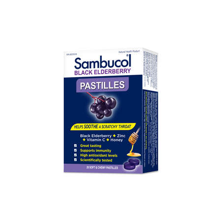 Black Elderberry Pastilles 20ct