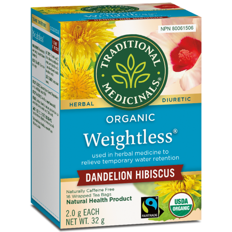 Organic Weightless Dandelion Hibiscus Tea 16bg