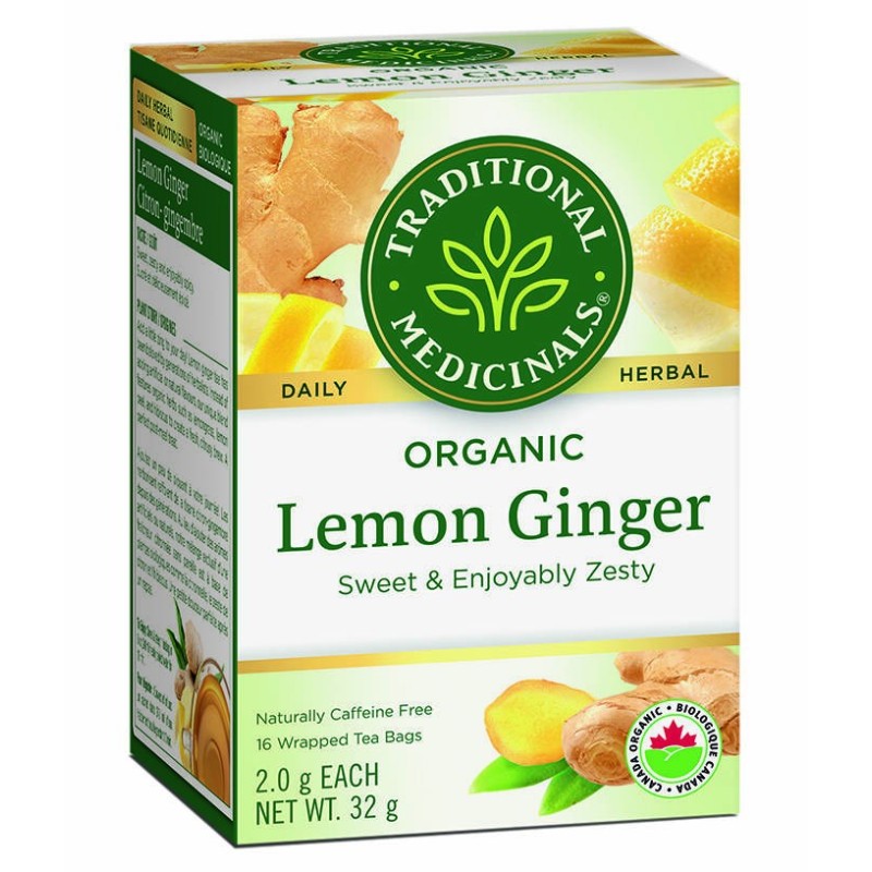 Organic Lemon Ginger Tea 16ct