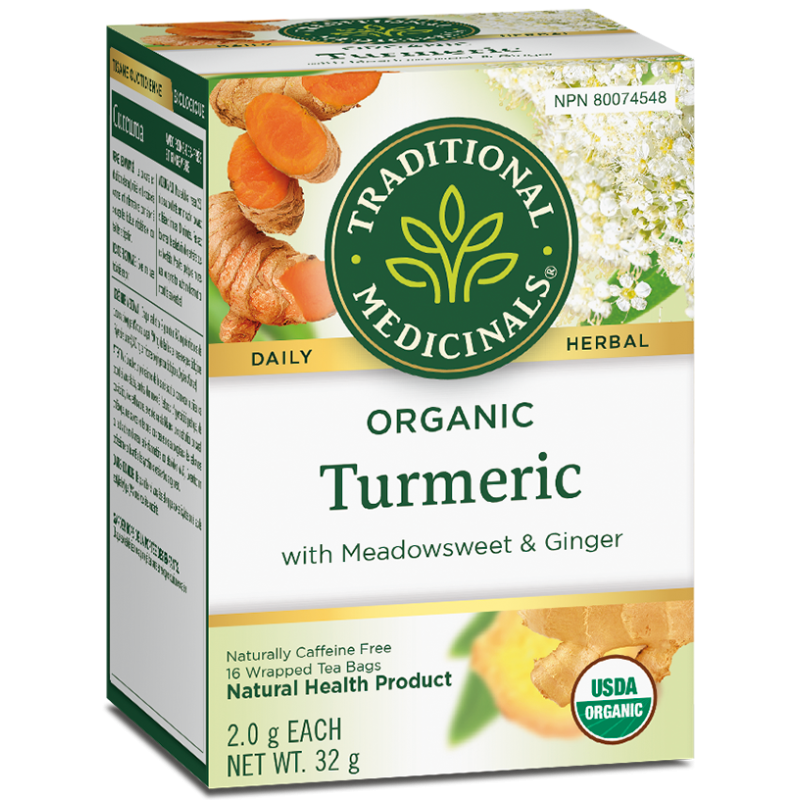 Organic Turmeric with Meadowsweet & Ginger Tea 16bg
