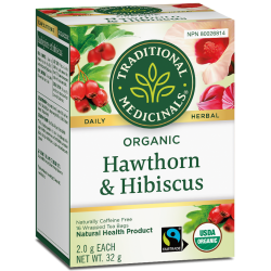Organic Hawthorn & Hibiscus Tea 16bg