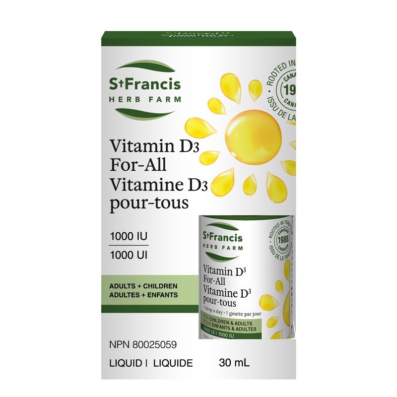 Vitamin D For All 25mcg (1000IU) 30ml